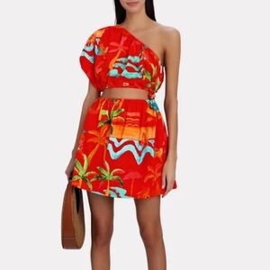 Farm Rio M
Ipanema One-Shoulder Cut-Out Mini Dress Anthropologie Resort Wear